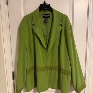 Russell Kemp Green Blazer Lightweight Notched Lapel